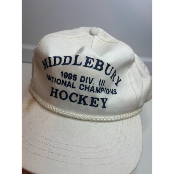 VINTAGE middlebury cap 1995 DIV. III national champions hockey HAT CAP - Picture 2 of 7